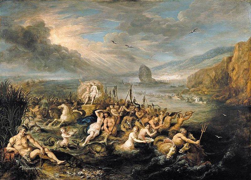 Francken, Frans II The Triumph of Neptune and Amphitrite oil painting picture